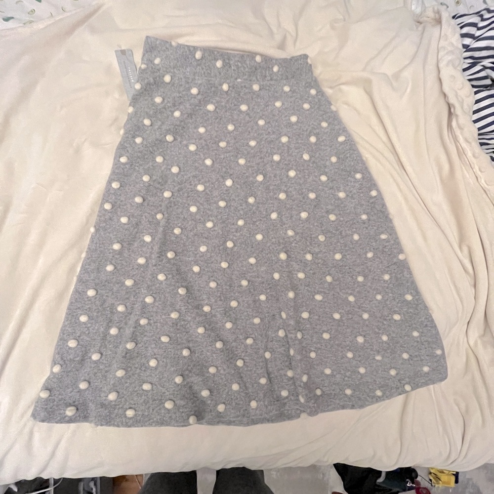 NWT Anthropologie Maeve wool blend polka dot skirt XSP